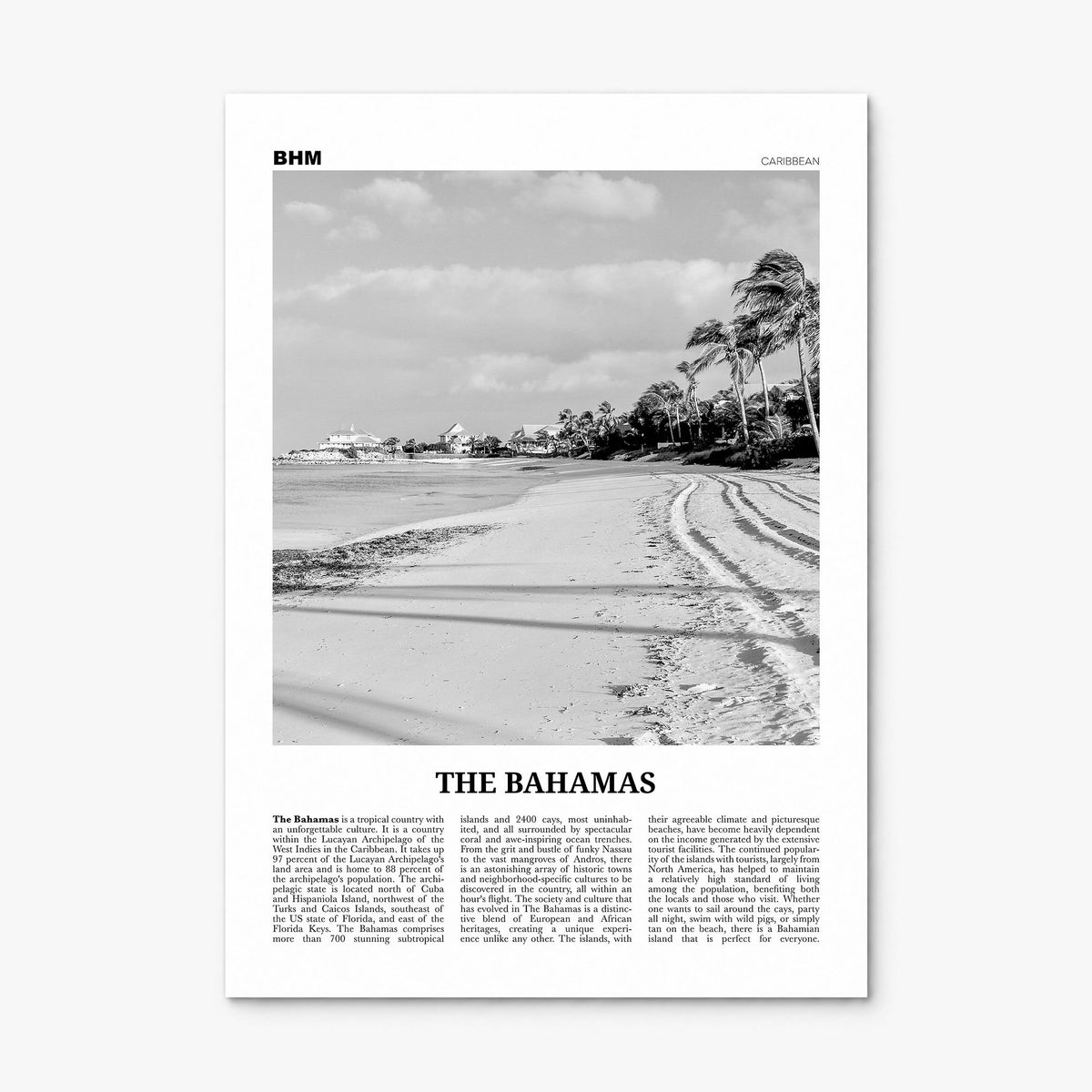 The Bahamas Newspaper No 2 Poster, print only (unframed)