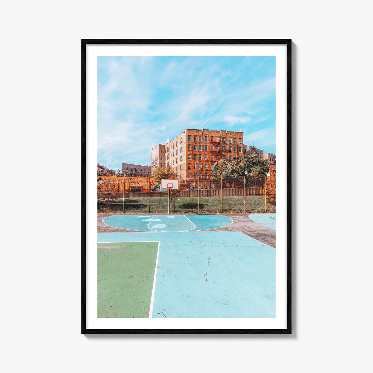 The Bronx no. 1 colorful photo poster of New York City, New York – vertical wall art, unframed print shown in interior mockup