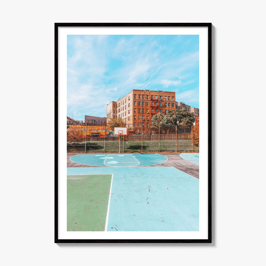 The Bronx Photo No 1 Poster, framed poster mockup, white border