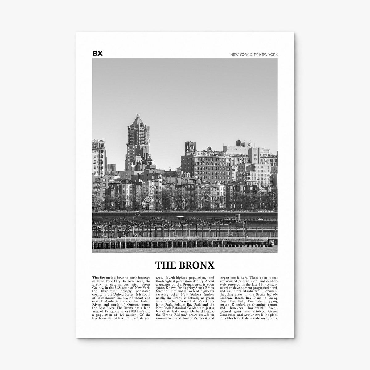 The Bronx Newspaper No 1 Poster, print only (unframed)