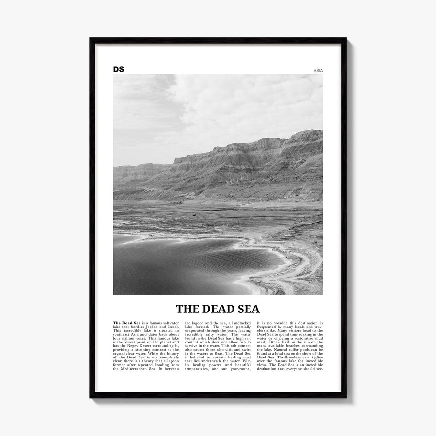 The Dead Sea Newspaper Poster, framed poster mockup