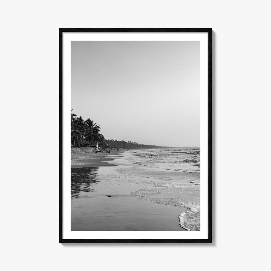 The Gambia black & white photo poster of Africa – vertical wall art, unframed print shown in interior mockup