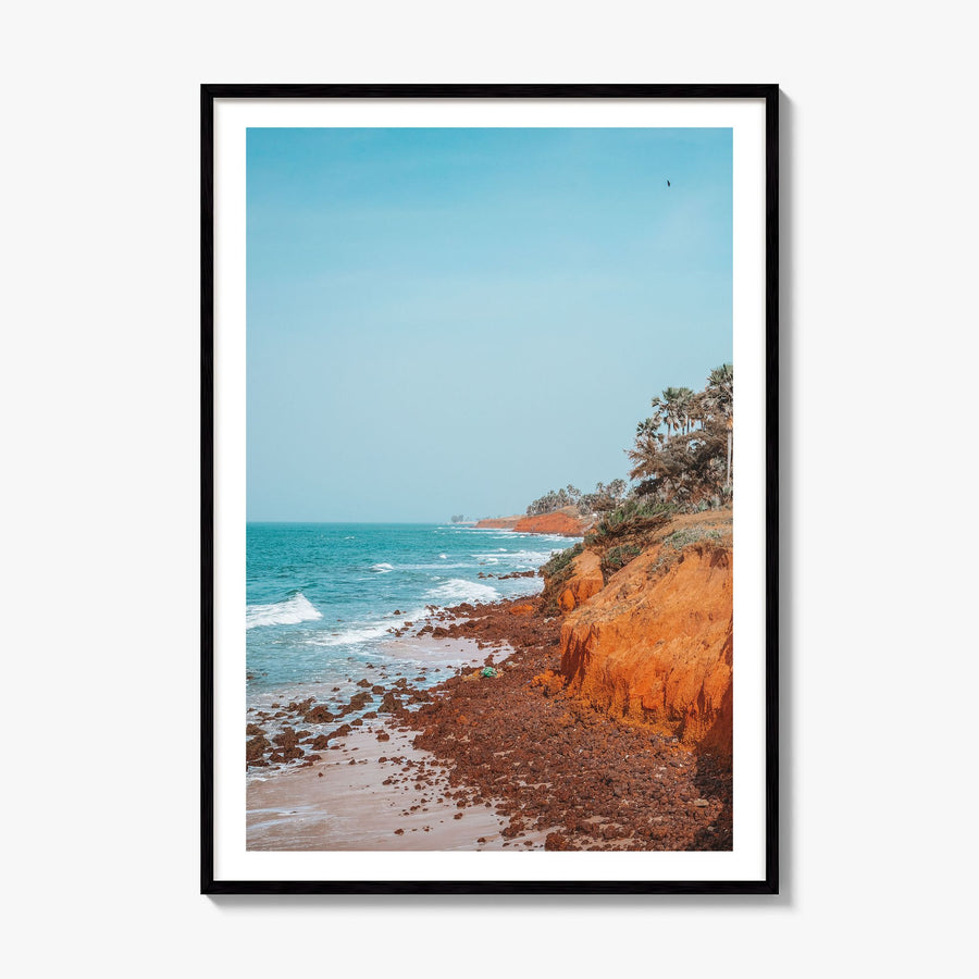 The Gambia Photo Poster, framed poster mockup, white border