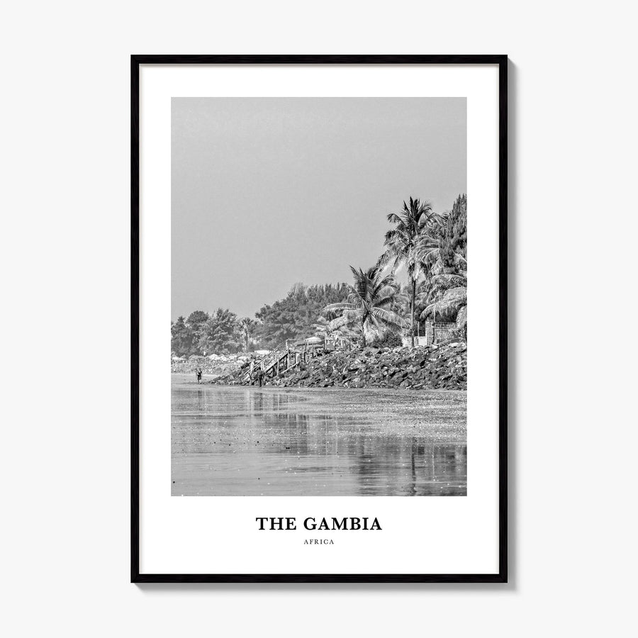 The Gambia Classic Poster, framed poster mockup