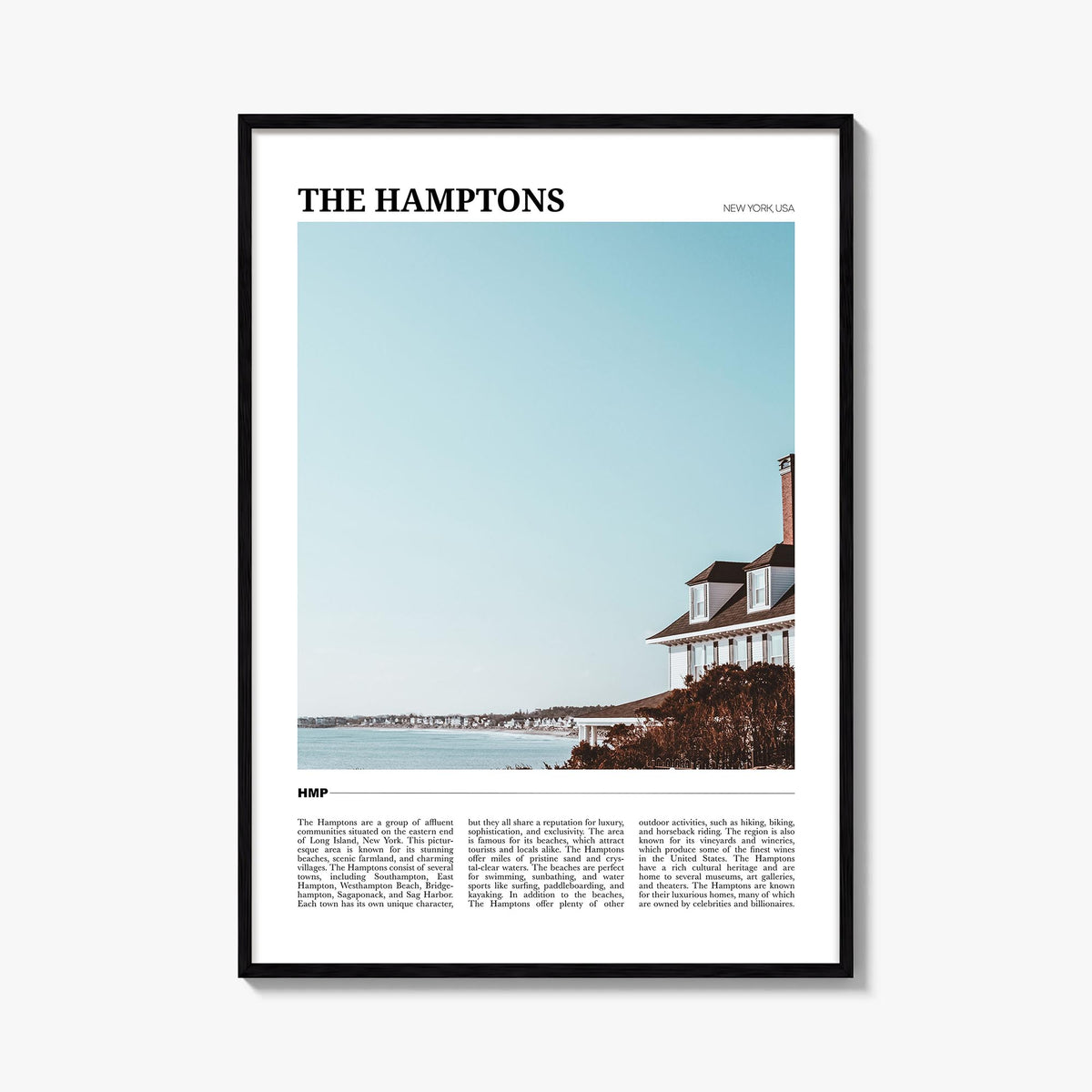 The Hamptons Travel Poster
