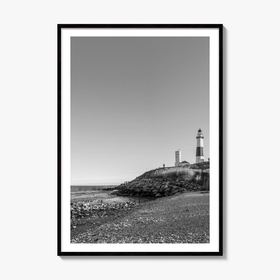 The Hamptons Photo Poster, framed poster mockup, white border