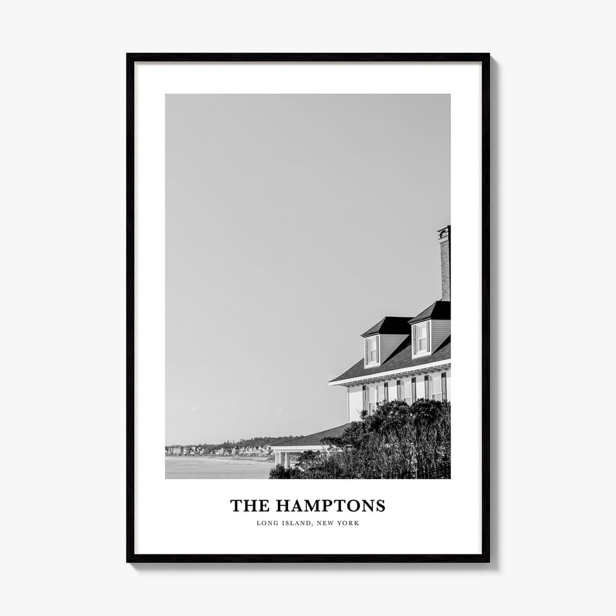 The Hamptons Classic Poster, framed poster mockup