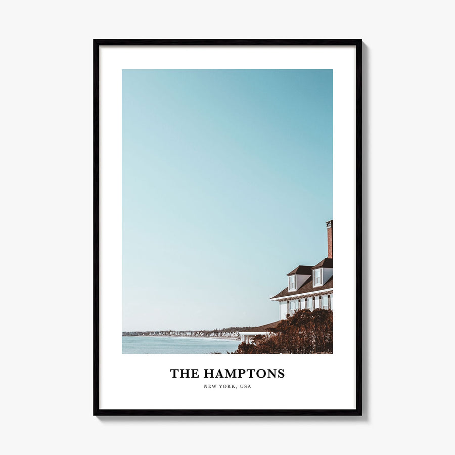 The Hamptons Classic Poster, framed poster mockup