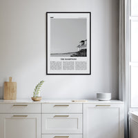 The Hamptons Poster Nbourhood Travel B&W Poster