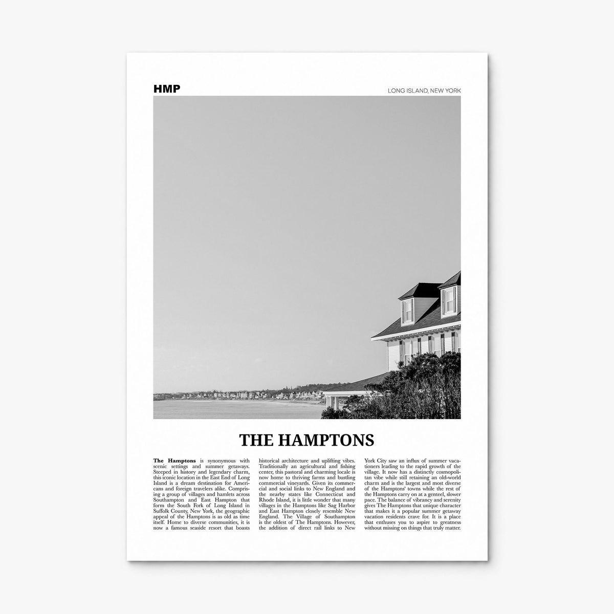 The Hamptons Newspaper Poster, print only (unframed)