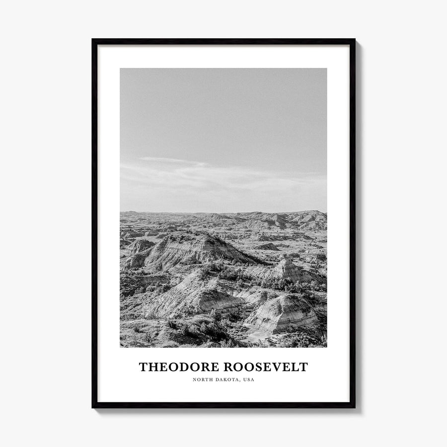 Theodore Roosevelt National Park Classic Poster, framed poster mockup