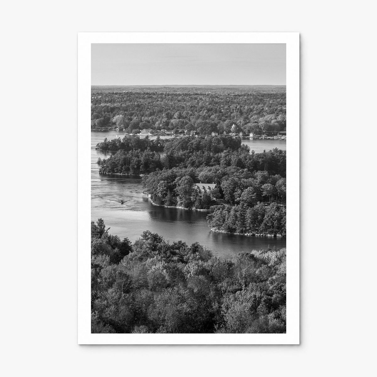 Thousand Islands Photo Poster, print only (unframed), white border
