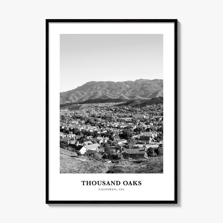 Thousand Oaks Classic Poster, framed poster mockup