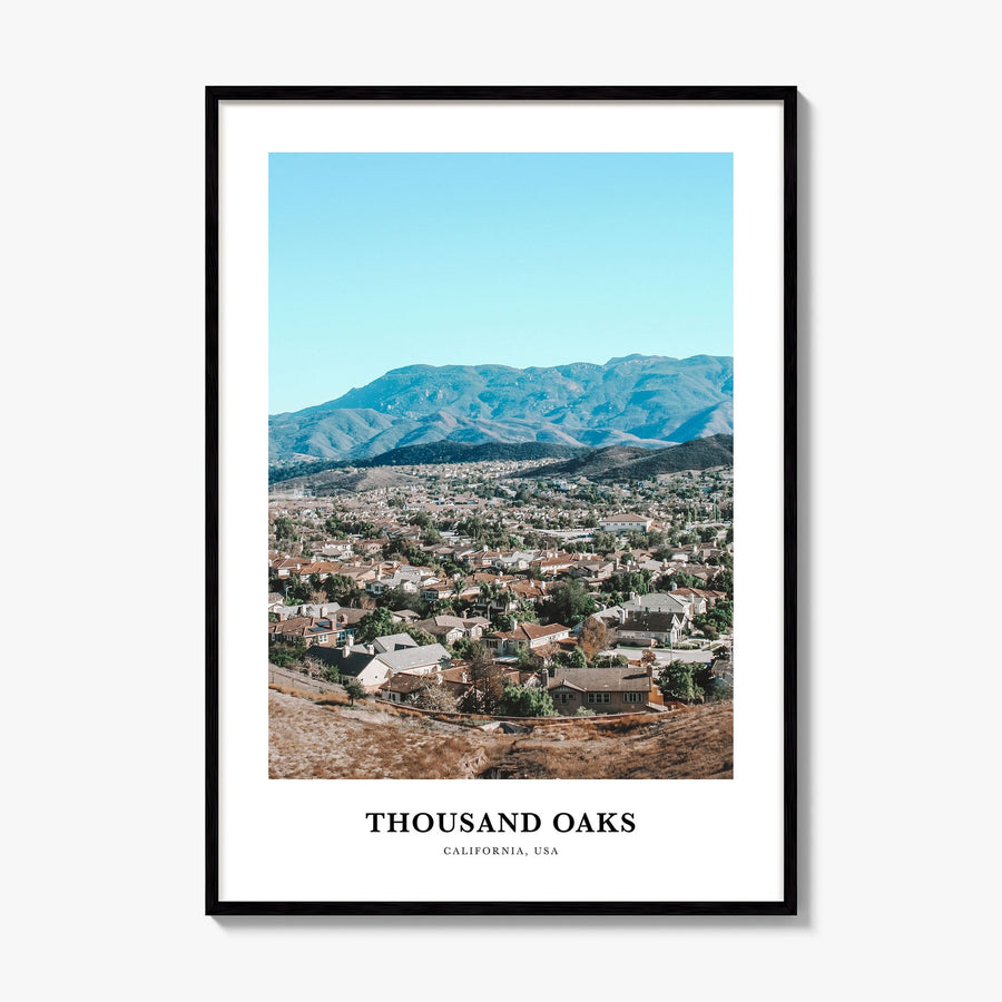 Thousand Oaks Classic Poster, framed poster mockup