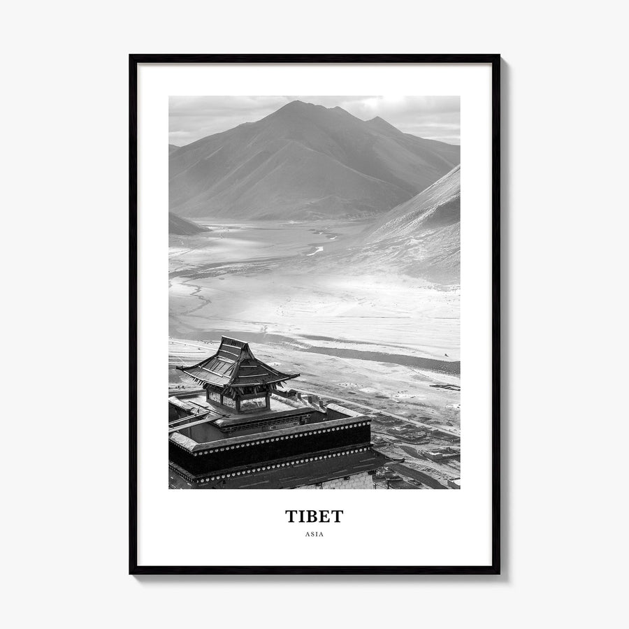 Tibet Classic Poster, framed poster mockup