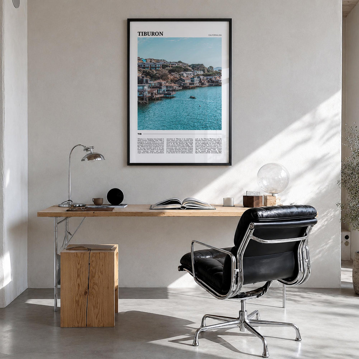 Tiburon Travel Poster