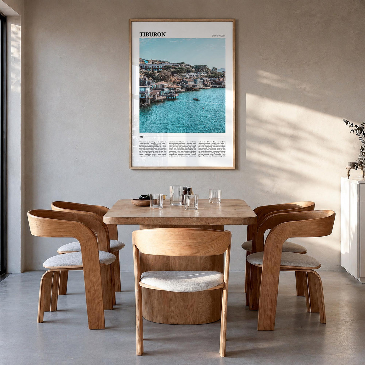 Tiburon Travel Poster