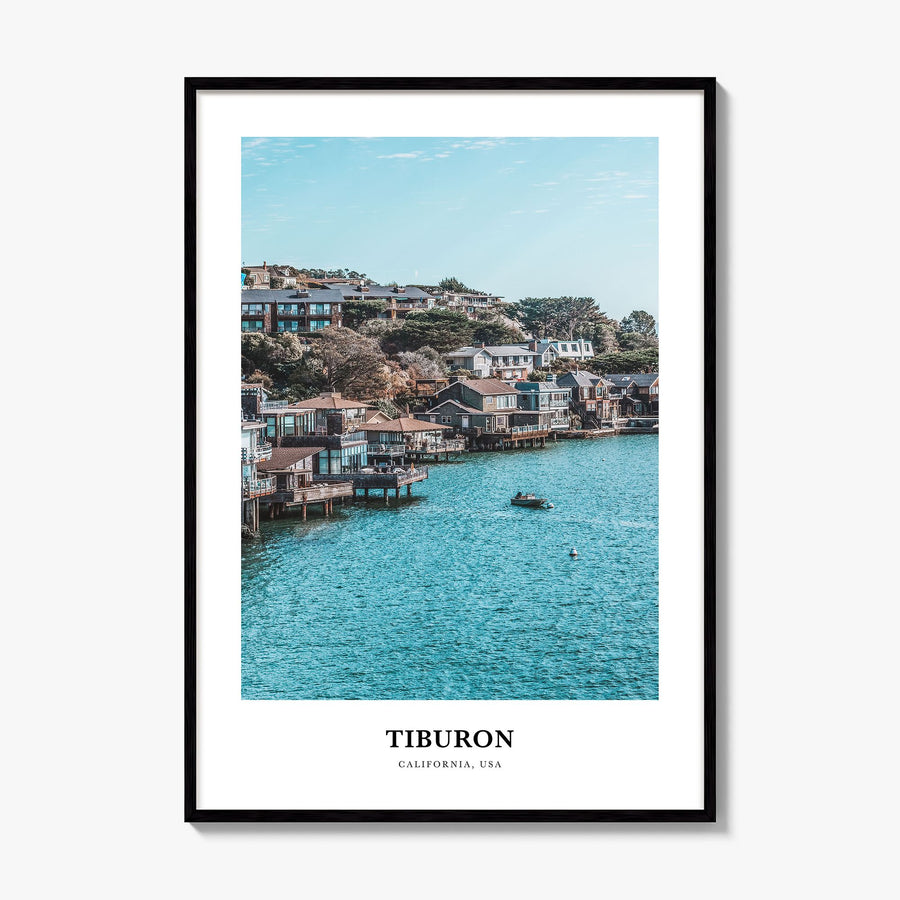 Tiburon Classic Poster, framed poster mockup