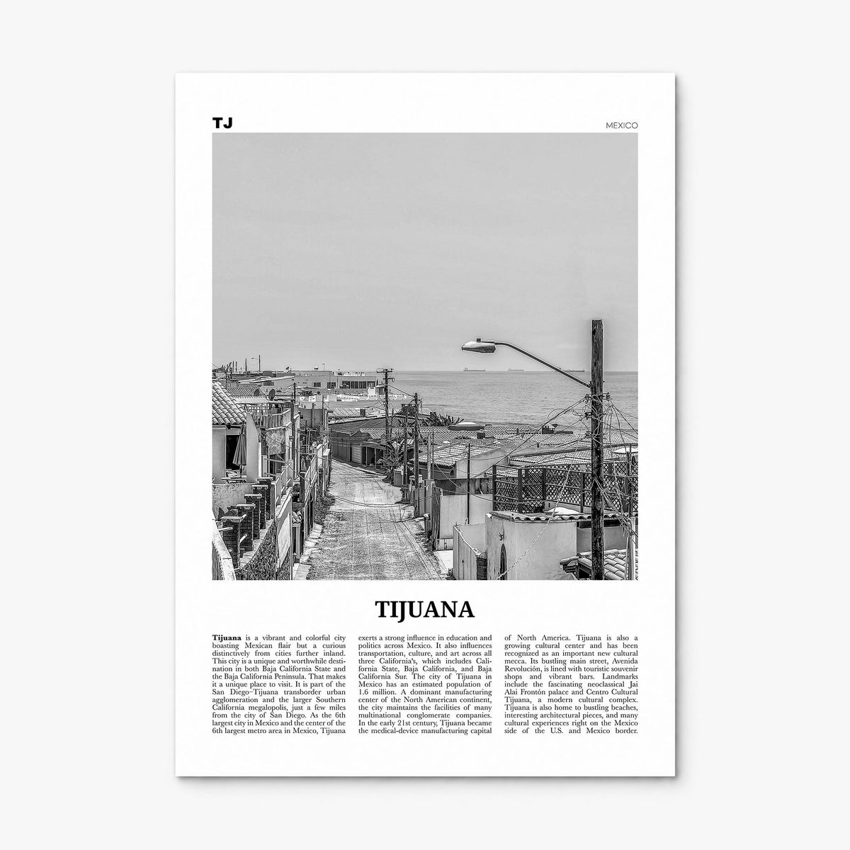 Tijuana Newspaper Poster, print only (unframed)