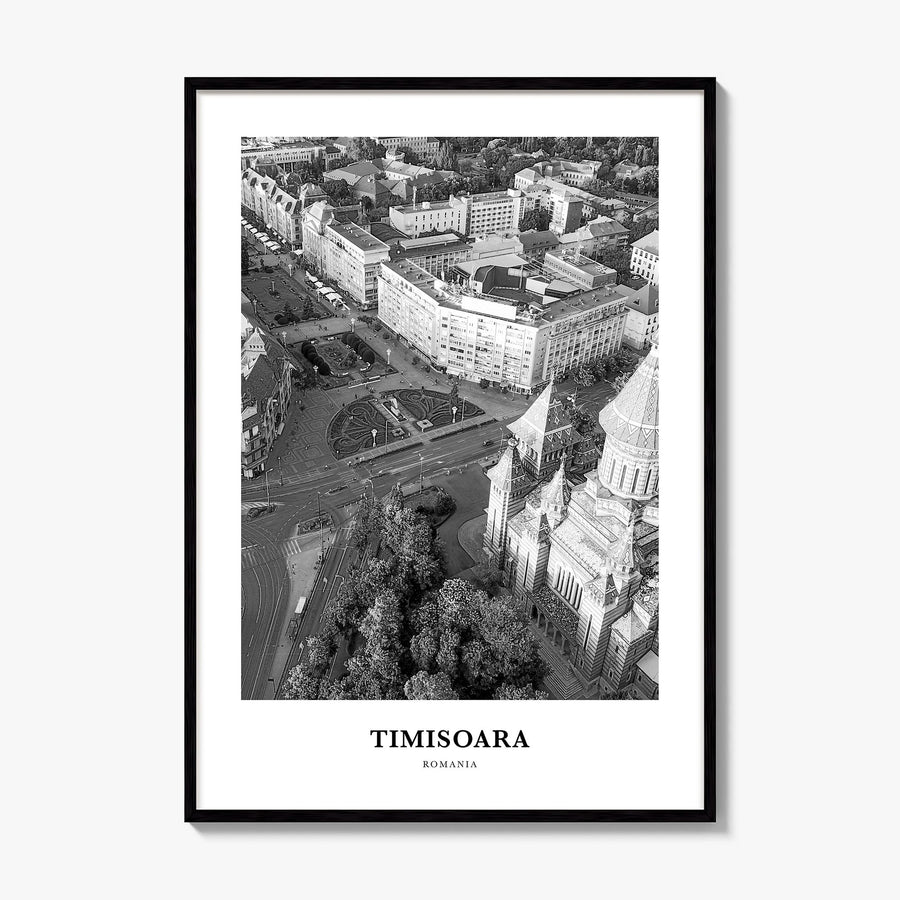 Timișoara Classic No 1 Poster, framed poster mockup