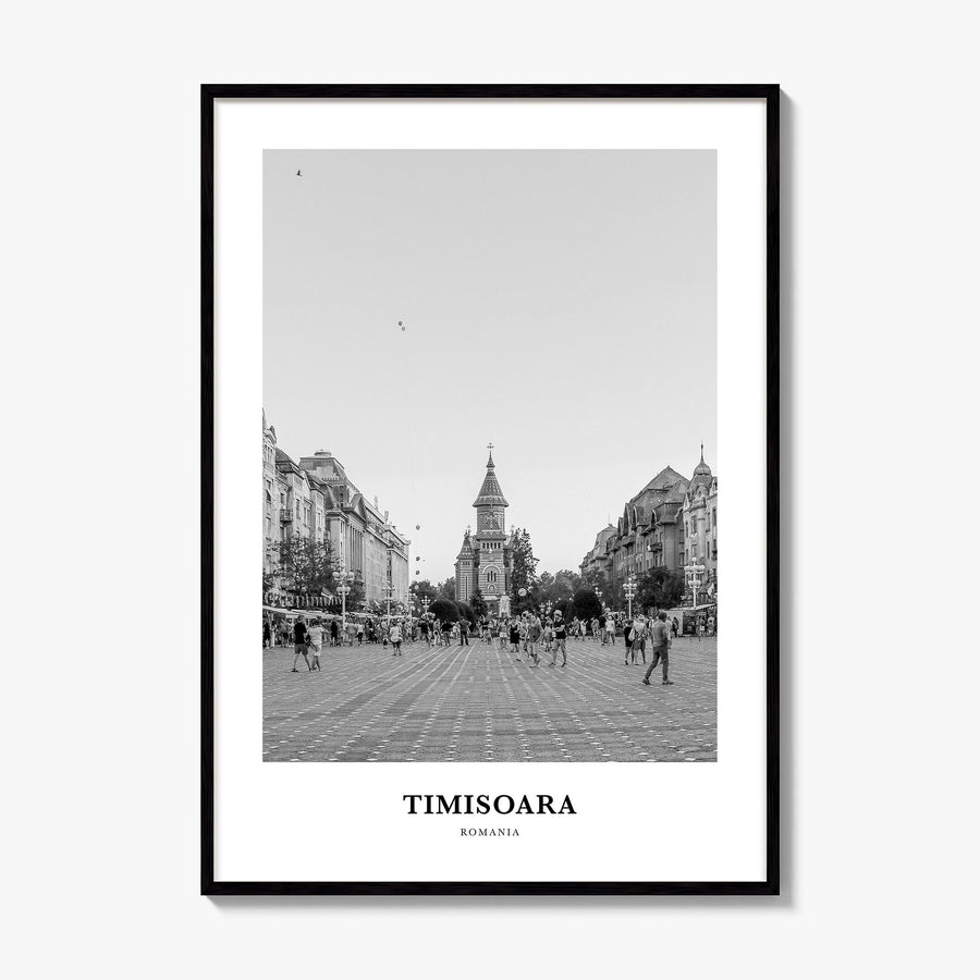 Timișoara Classic No 2 Poster, framed poster mockup