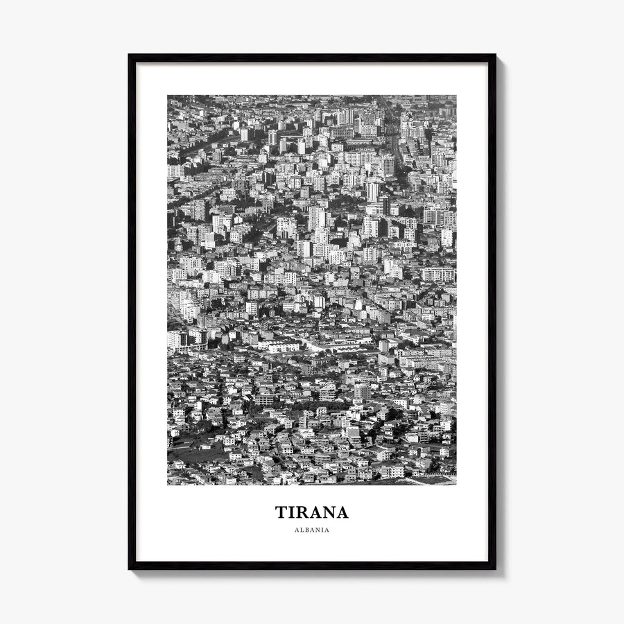Tirana Classic Poster, framed poster mockup