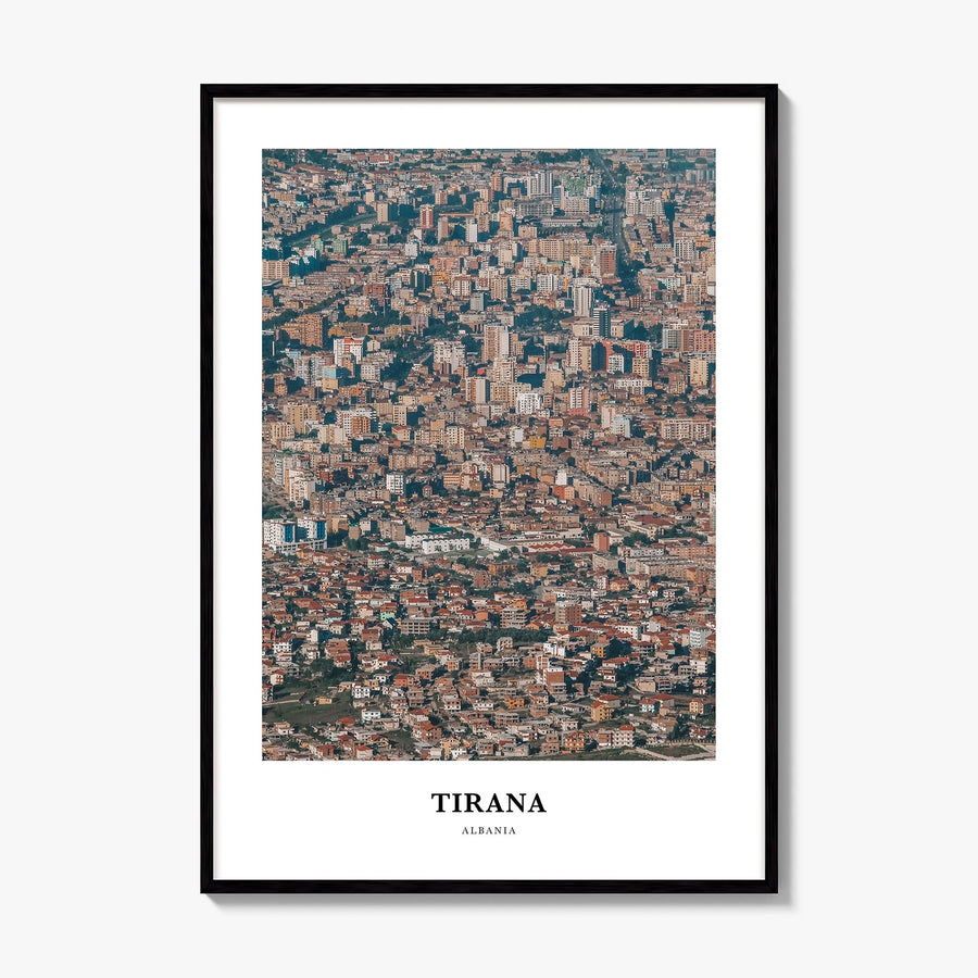Tirana Classic Poster, framed poster mockup