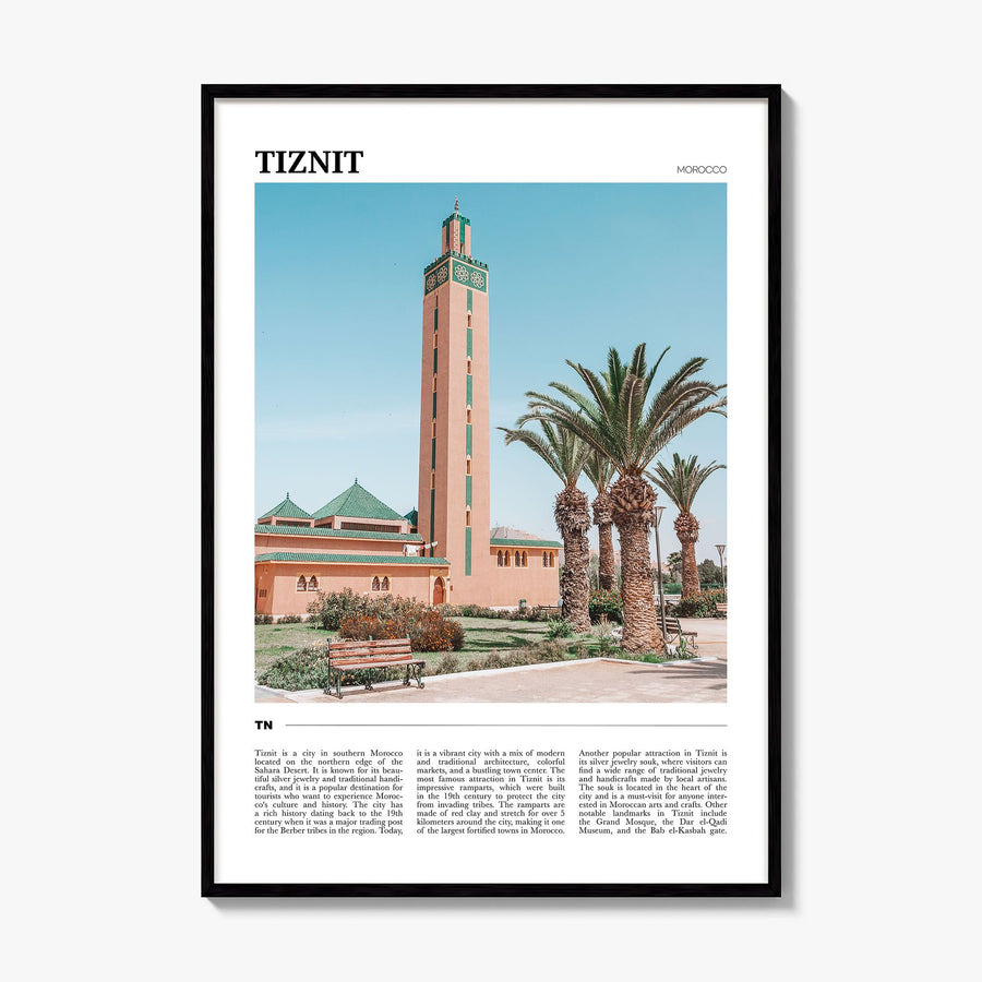 Tiznit Travel Poster, framed poster mockup