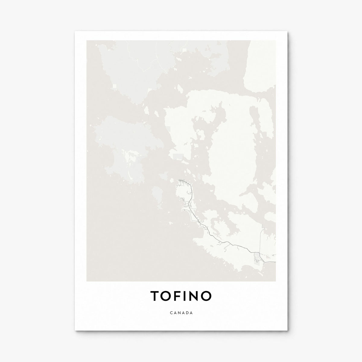 Tofino Map Poster, print only (unframed)