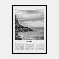 Tofino Poster Black Wood / 8x12 in Nbourhood Travel B&W Poster