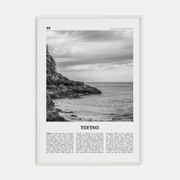 Tofino Poster White Wood / 8x12 in Nbourhood Travel B&W Poster