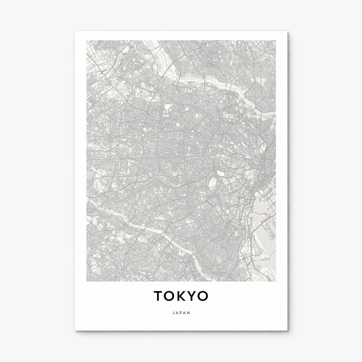 Tokyo Map Poster, print only (unframed)