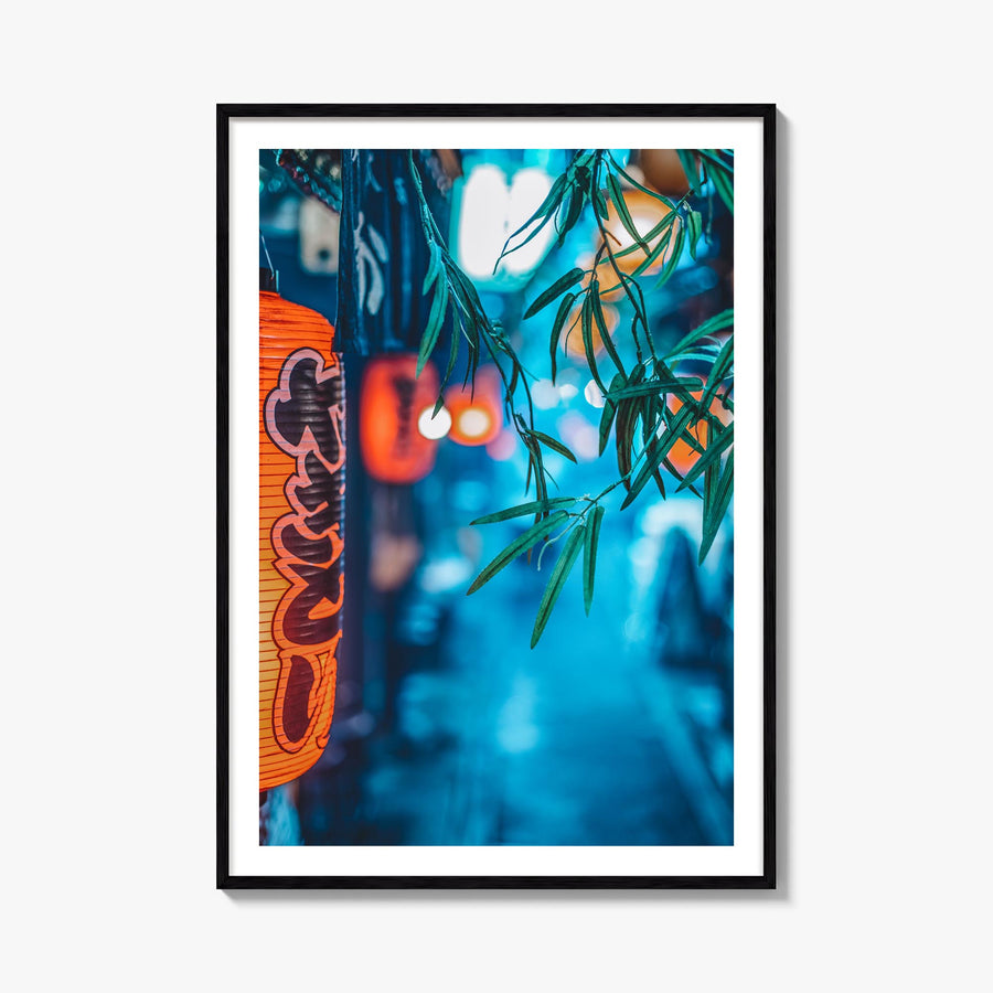 Tokyo no. 2 colorful photo poster of Japan – vertical wall art, unframed print shown in interior mockup