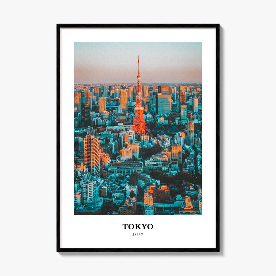 Tokyo Classic Poster, framed poster mockup