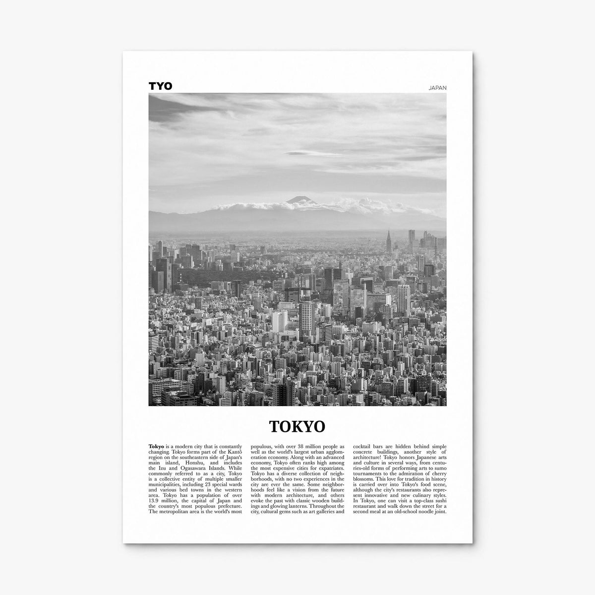 Tokyo Newspaper No 3 Poster, print only (unframed)