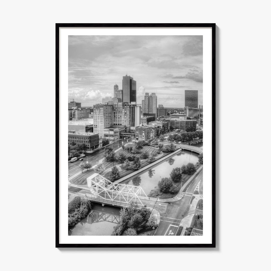Toledo, Ohio Photo Poster, framed poster mockup, white border
