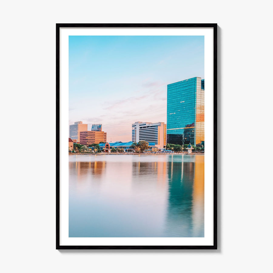 Toledo, Ohio Photo Poster, framed poster mockup, white border