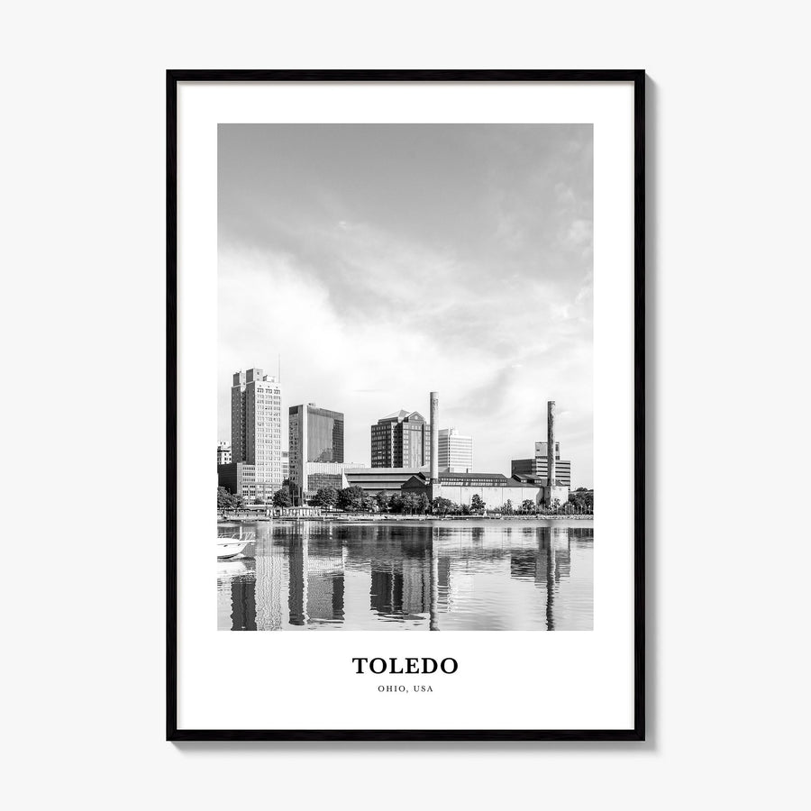 Toledo, Ohio Classic Poster, framed poster mockup