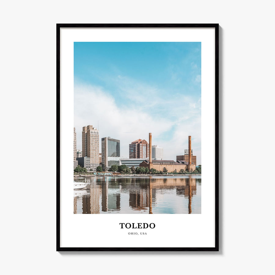 Toledo, Ohio Classic Poster, framed poster mockup