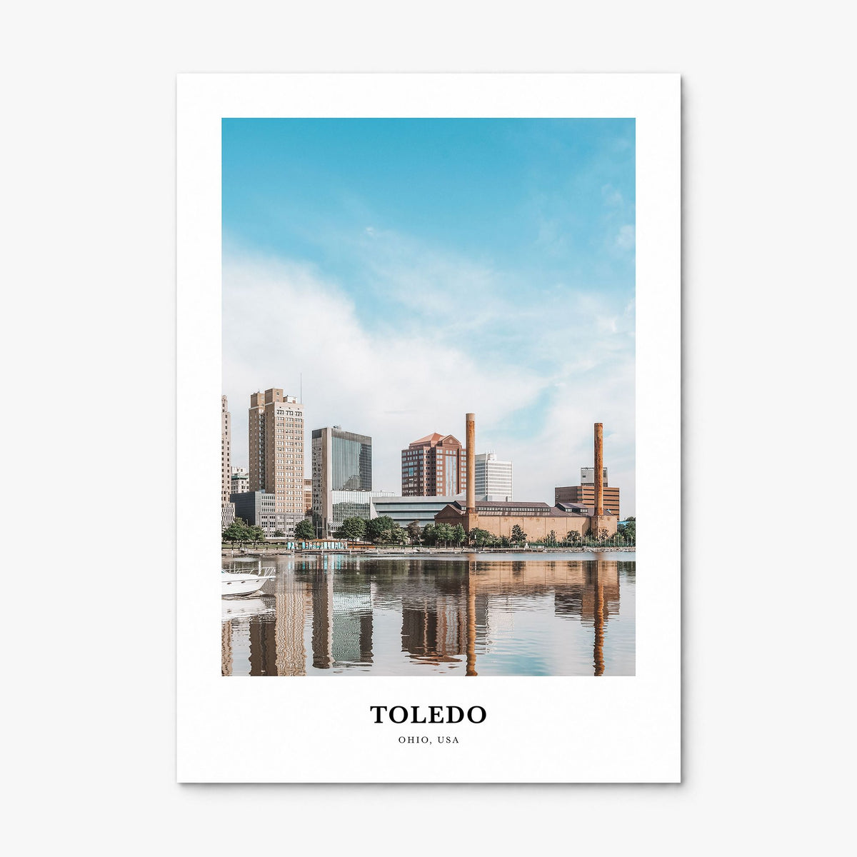 Toledo, Ohio Classic Poster, print only (unframed)