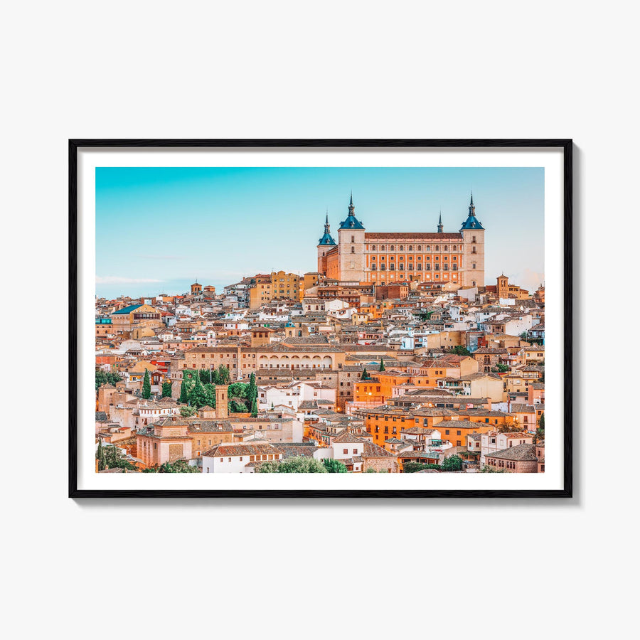 Toledo, Spain colorful photo poster of Spain – horizontal wall art, unframed print shown in interior mockup