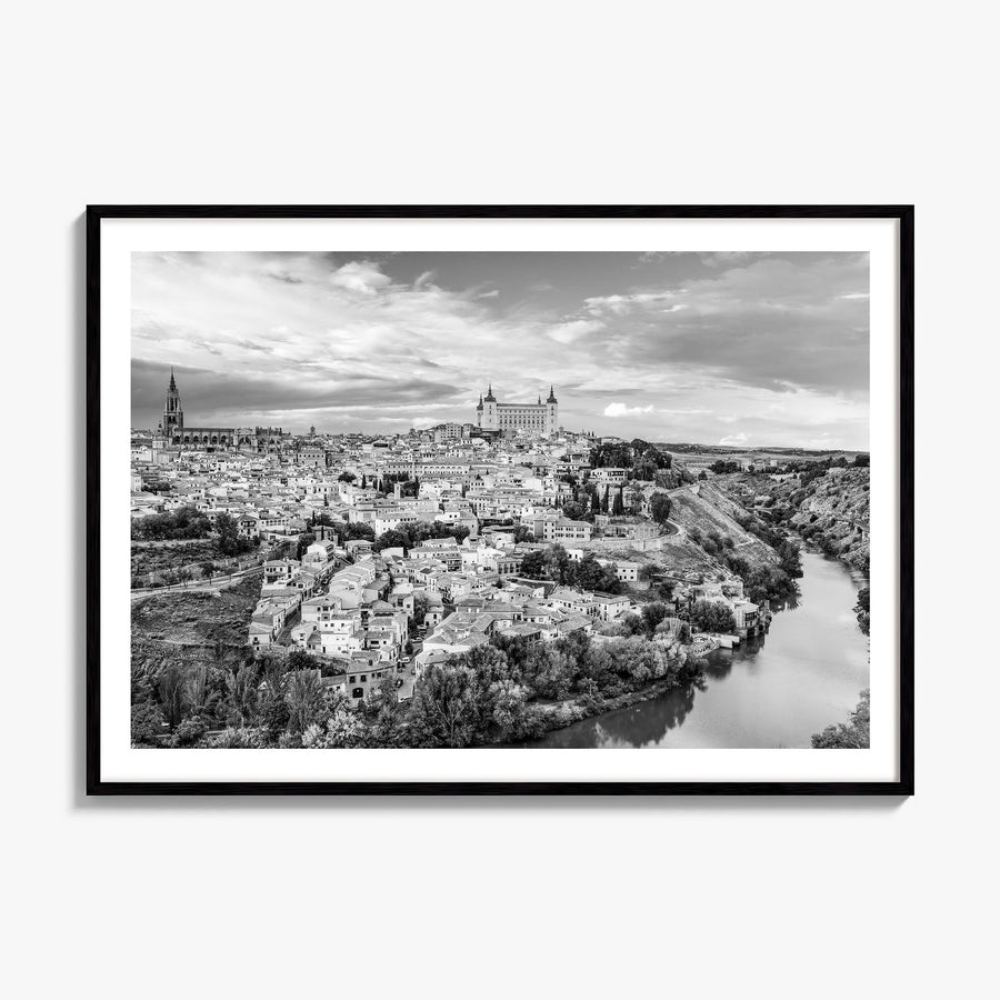 Toledo, Spain Photo Poster, framed poster mockup, white border