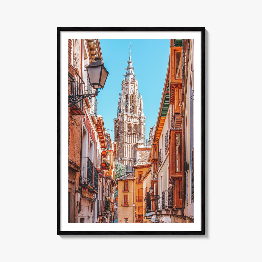 Toledo, Spain no. 1 colorful photo poster of Spain – vertical wall art, unframed print shown in interior mockup