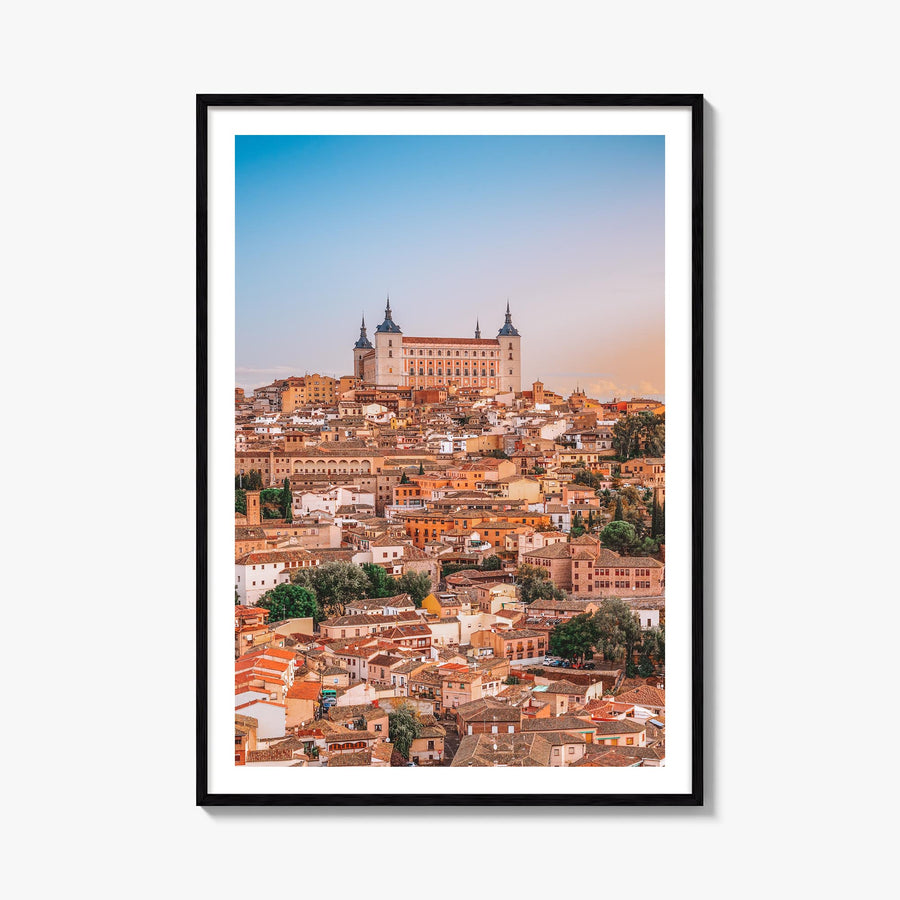 Toledo, Spain no. 2 colorful photo poster of Spain – vertical wall art, unframed print shown in interior mockup