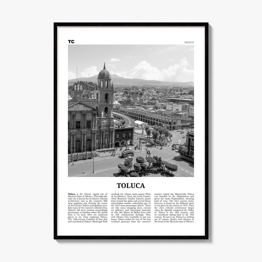 Toluca Newspaper Poster, framed poster mockup