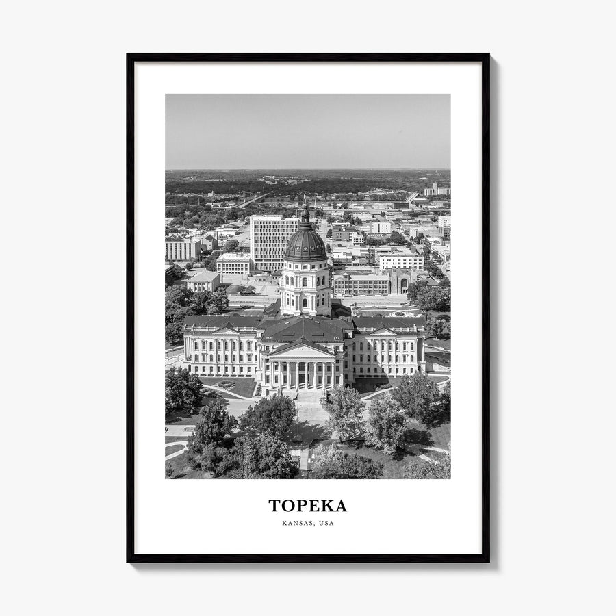 Topeka Classic Poster, framed poster mockup