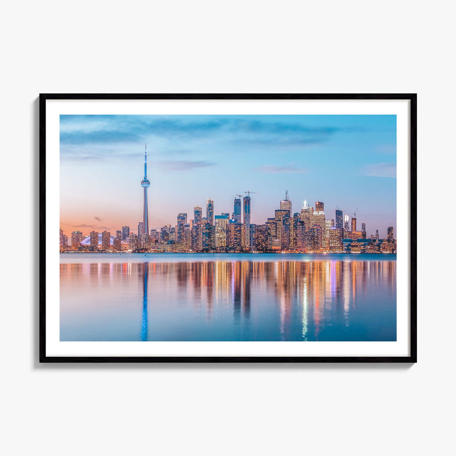 Toronto Photo Poster, framed poster mockup, white border
