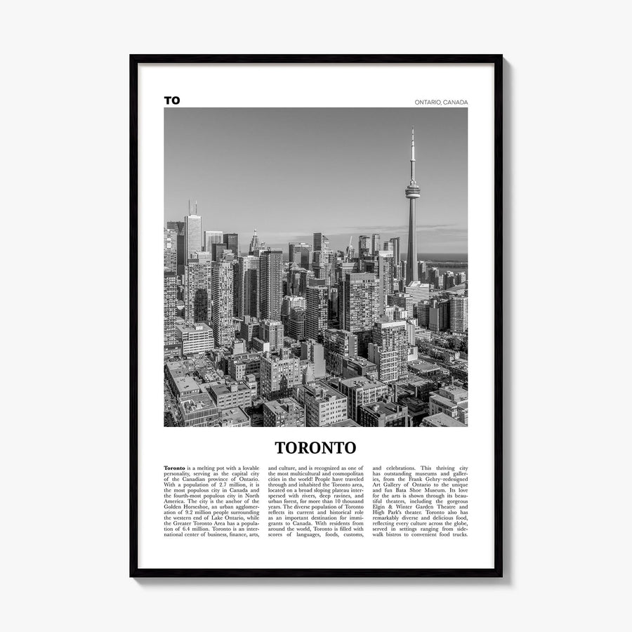 Toronto Newspaper No 1 Poster, framed poster mockup