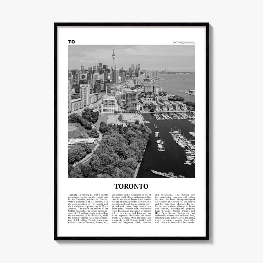 Toronto Newspaper No 2 Poster, framed poster mockup