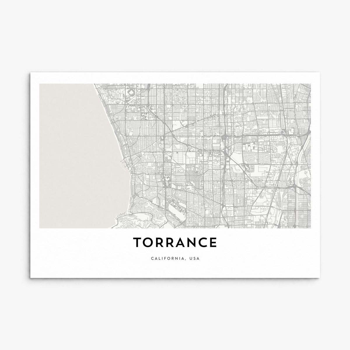 Torrance Map Poster, print only (unframed)